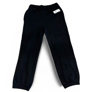 NWT GAP Kids Black Star Wars Sweat Pants Size Boys Small 6-7